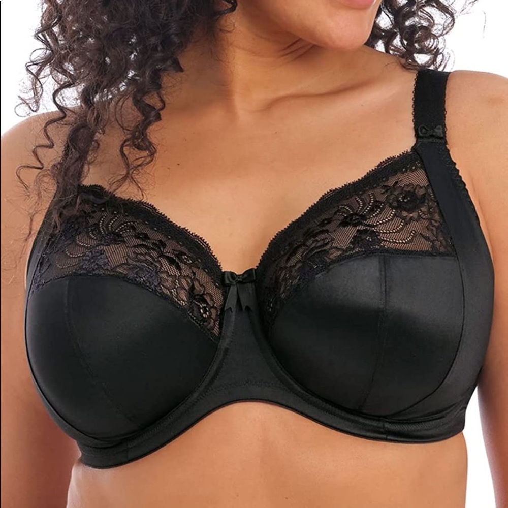 Elomi Morgan Underwire Banded Stretch Lace Bra NWT 32K .
